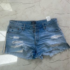 Abercrombie jean shorts size 8